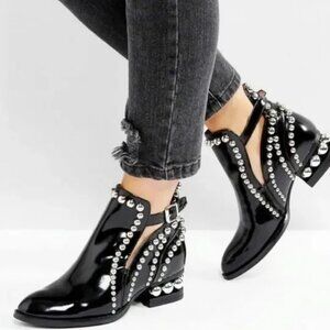 Jeffrey Campbell Rylance Black Booties - Size 7